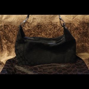 Black Gucci GG Hobo Handbag